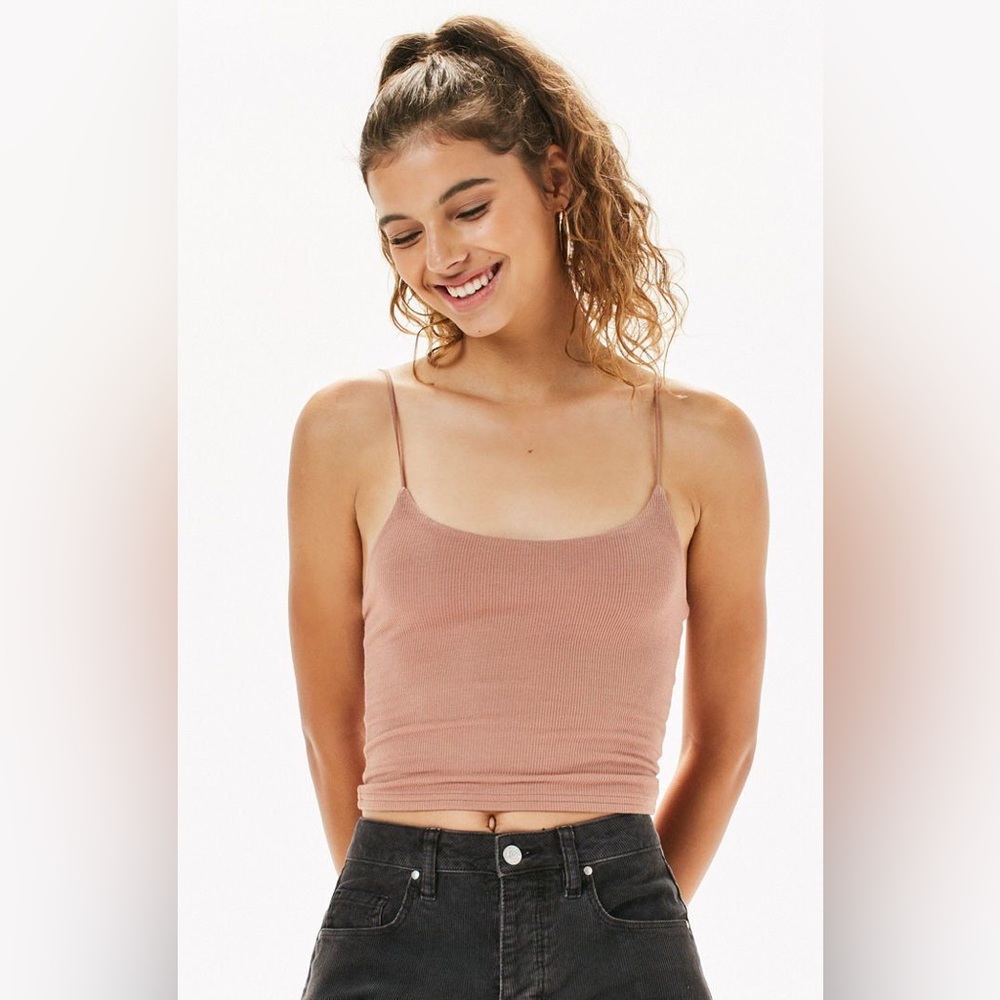 PS Basics by Pacsun Seamless Cropped Nude Cami Top
